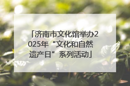 济南市文化馆举办2025年“文化和自然遗产日”系列活动