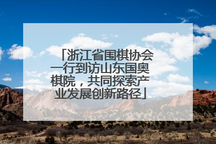 浙江省围棋协会一行到访山东国奥棋院，共同探索产业发展创新路径