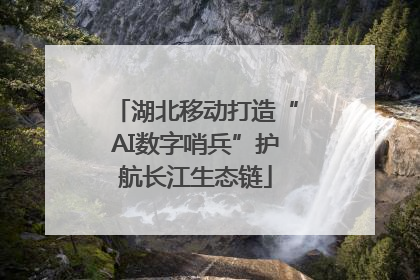 湖北移动打造“AI数字哨兵”护航长江生态链