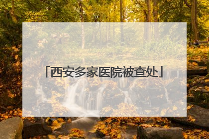 西安多家医院被查处