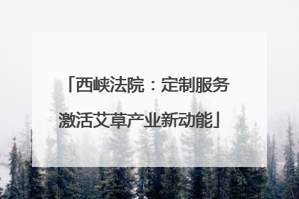 西峡法院：定制服务激活艾草产业新动能