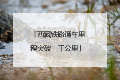 西藏铁路通车里程突破一千公里