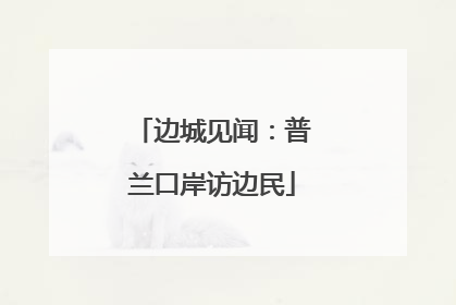 边城见闻：普兰口岸访边民