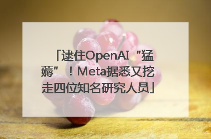 逮住OpenAI“猛薅”！Meta据悉又挖走四位知名研究人员