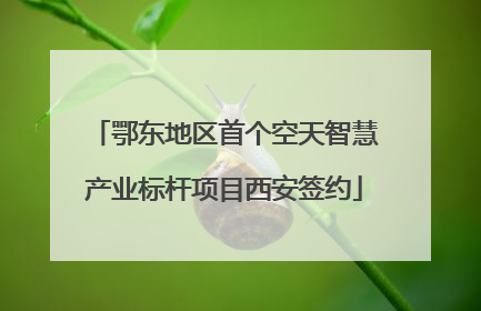 鄂东地区首个空天智慧产业标杆项目西安签约
