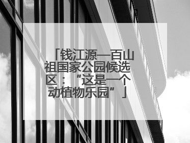 钱江源—百山祖国家公园候选区：“这是一个动植物乐园”
