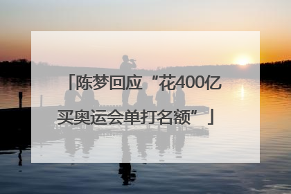 陈梦回应“花400亿买奥运会单打名额”