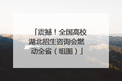 震撼！全国高校湖北招生咨询会燃动全省（组图）
