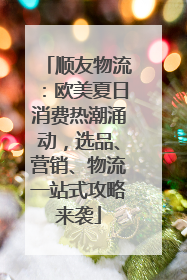顺友物流：欧美夏日消费热潮涌动，选品、营销、物流一站式攻略来袭