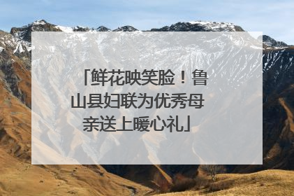 鲜花映笑脸！鲁山县妇联为优秀母亲送上暖心礼