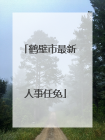 鹤壁市最新人事任免