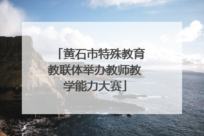 黄石市特殊教育教联体举办教师教学能力大赛