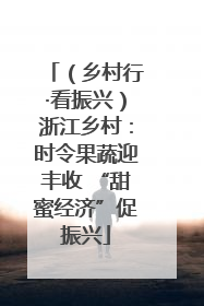 （乡村行·看振兴）浙江乡村：时令果蔬迎丰收 “甜蜜经济”促振兴