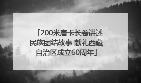 200米唐卡长卷讲述民族团结故事 献礼西藏自治区成立60周年