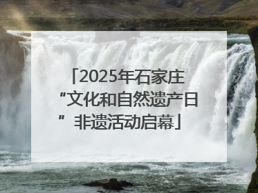 2025年石家庄“文化和自然遗产日”非遗活动启幕