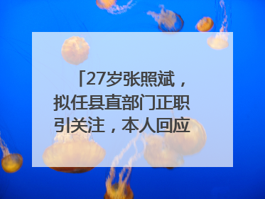 27岁张照斌，拟任县直部门正职引关注，本人回应：2019年选调生，此前负责公文相关工作