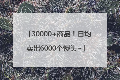 30000+商品！日均卖出6000个馒头~