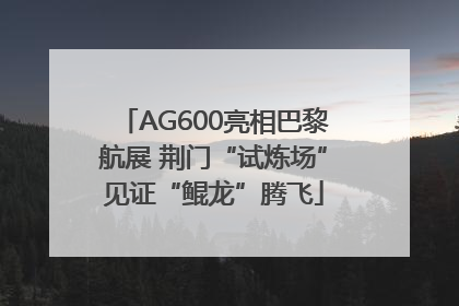 AG600亮相巴黎航展 荆门“试炼场”见证“鲲龙”腾飞