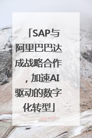 SAP与阿里巴巴达成战略合作，加速AI驱动的数字化转型